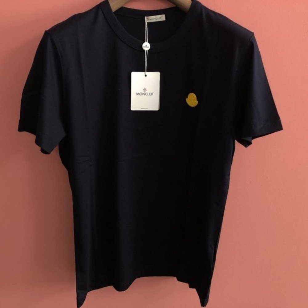 Moncler Chest Logo Navy Blue T-Shirt